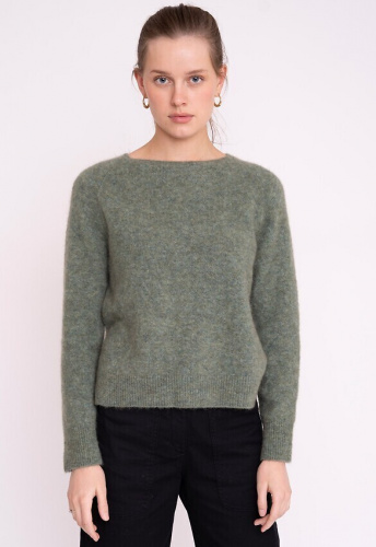 Mohair-Strickpullover "Alicia" - bay leaf