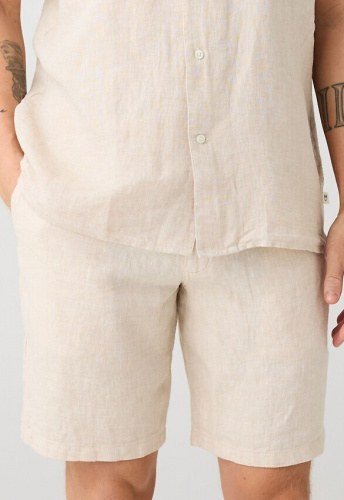 Lockere Leinen-Shorts - sand