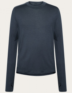 Herren Merino-Longsleeve - dunkelblau
