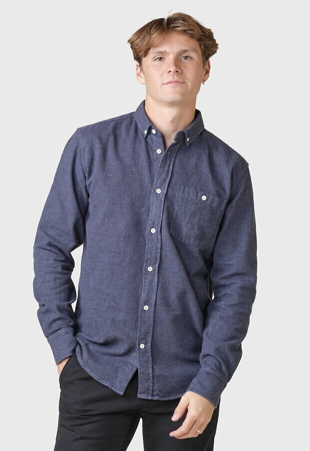 Flanell-Hemd "Benjamin Lumber" - navy overdye
