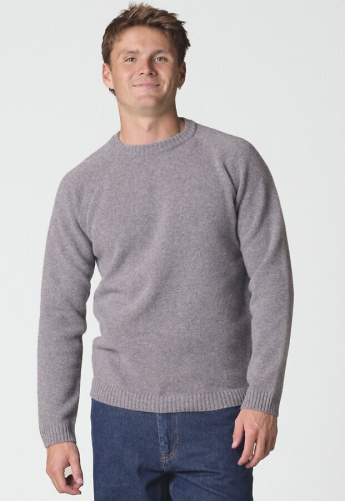 Merino-Strickpullover "Ole" (Wolle) - grau