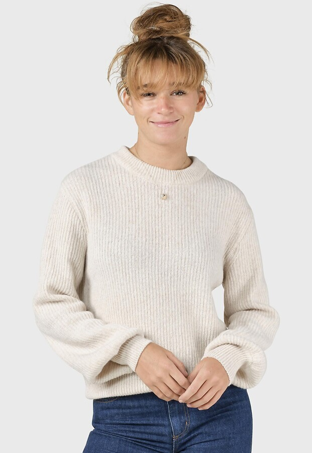 Merino-Strickpullover "Gerda" (Wolle) - pastel sand