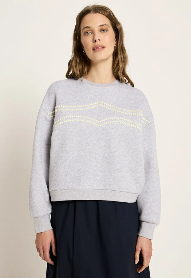 Lanius "Statementsweatshirt" - grey melange