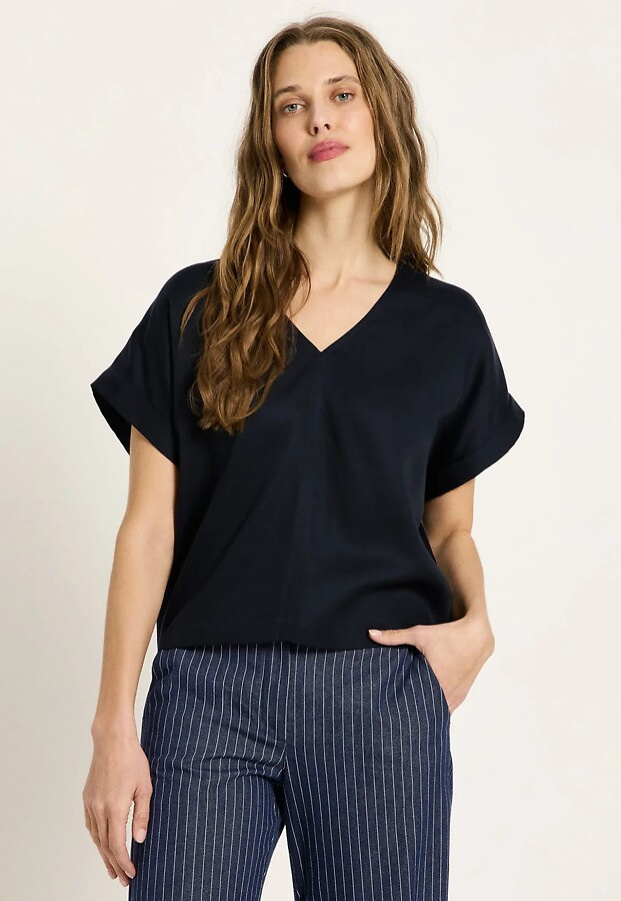 Lanius "Tencel Shirt Blouse" - midnight