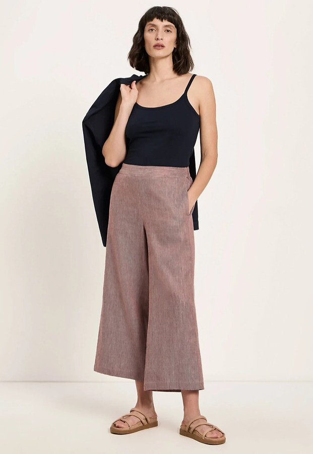 Lanius "Culotte" (Leinen) - dark mocca/creme