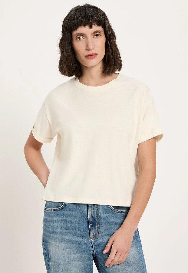 Lanius "Shirt Sleeve Shirt With Hemp" - natural undyed