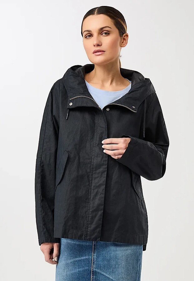 Leinen-Jacke "Theba 2.0" - navy