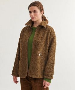 Fleece-Jacke "Ida" - capers green