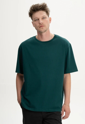 Schweres T-Shirt "Bhajan" - deep sea