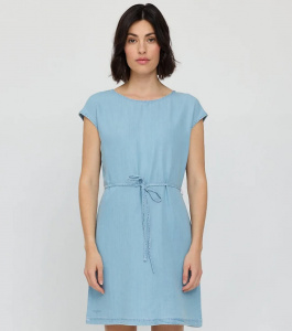 Sleeveless Denim Dress - light blue