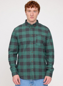 Checked Flannel Shirt - grün/schwarz
