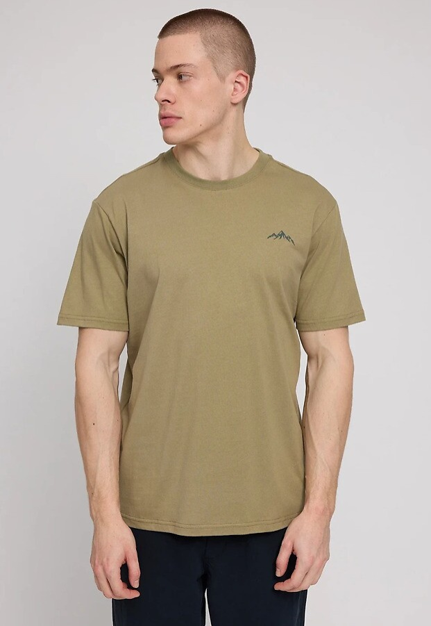 Chest Print T-Shirt - olive