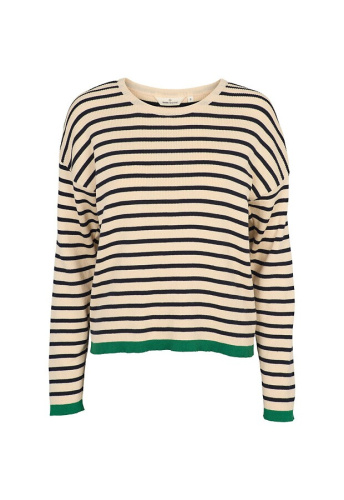 Feinstrickpullover "Lila" - navy/birch