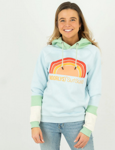 Hoodie "Tüütje" - blue/green/ivory