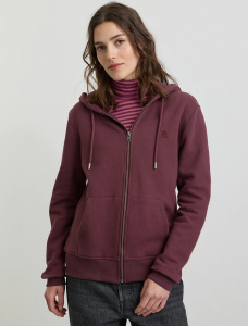 Sweatjacke "Dahlia" - dark plum