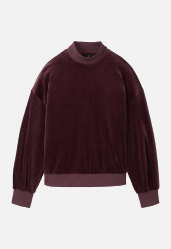 Nicki-Sweatshirt "Allium" - dark plum