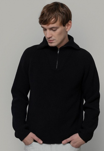 Woll-Troyer "Stefano" - black ardesia