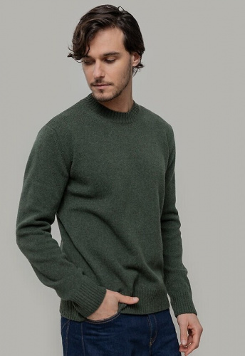 Woll-Strickpullover "Ferruccio" - green foresta