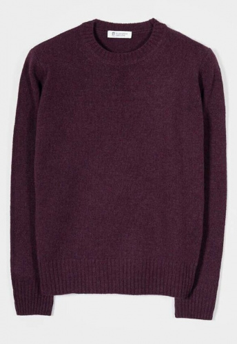 Woll-Pullover "Laura" - purple prugna