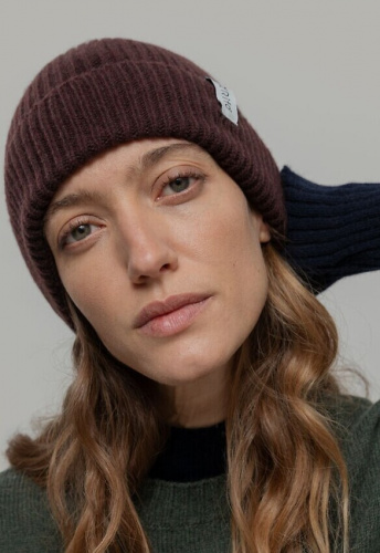 Kaschmir-Mütze "Marcello" - brown caffe