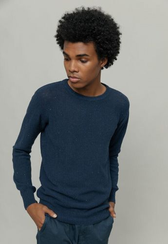 Strick-Pullover "Gino" - baltic blue