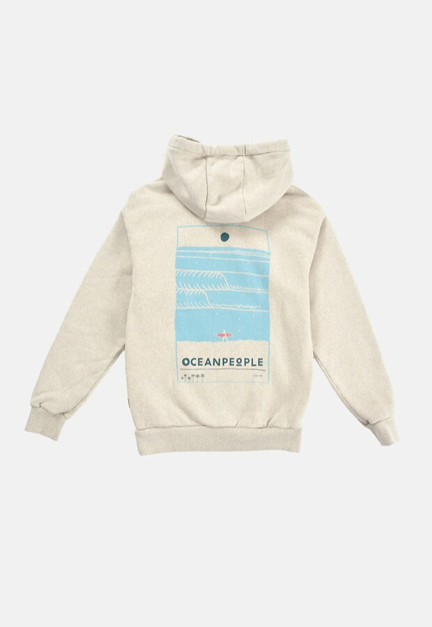 Hoodie "Ocean People" - beige