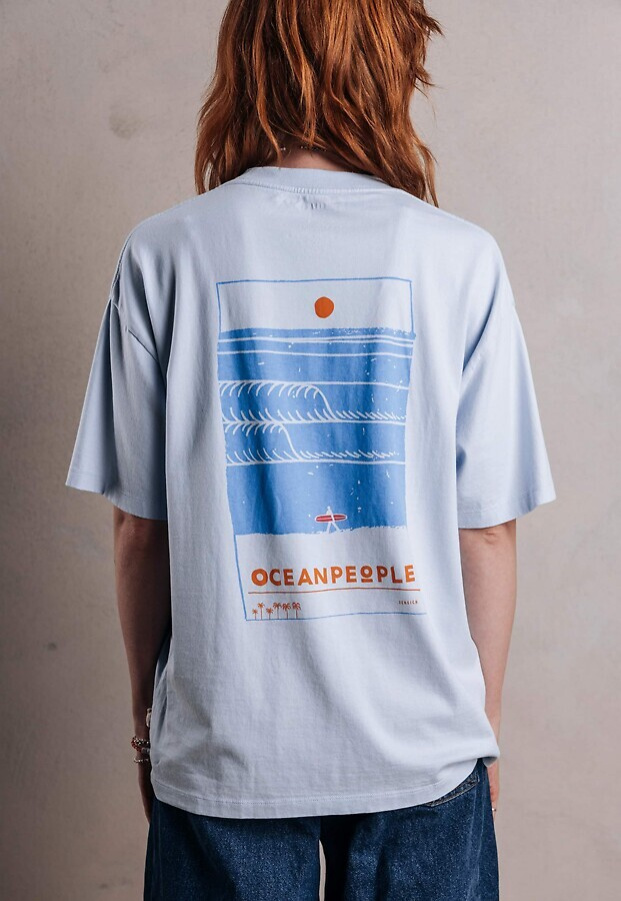 T-Shirt "Ocean People" - light blue