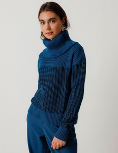 Strickpullover "Rebeka" - ocean blue