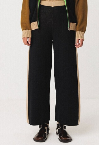 Feinstrick-Hose "Gai" - schwarz