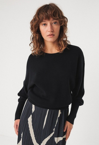 Strickpullover "Ibar" - schwarz