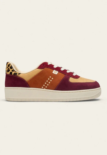 Odaje Sneaker "Maxence F" - bordeaux/beige