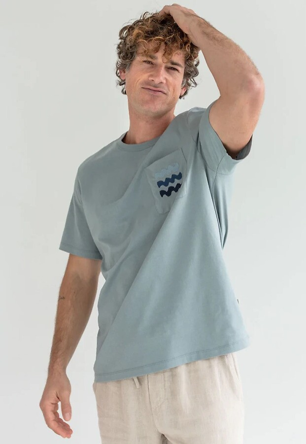 T-Shirt "Dunmoran" - lead sea