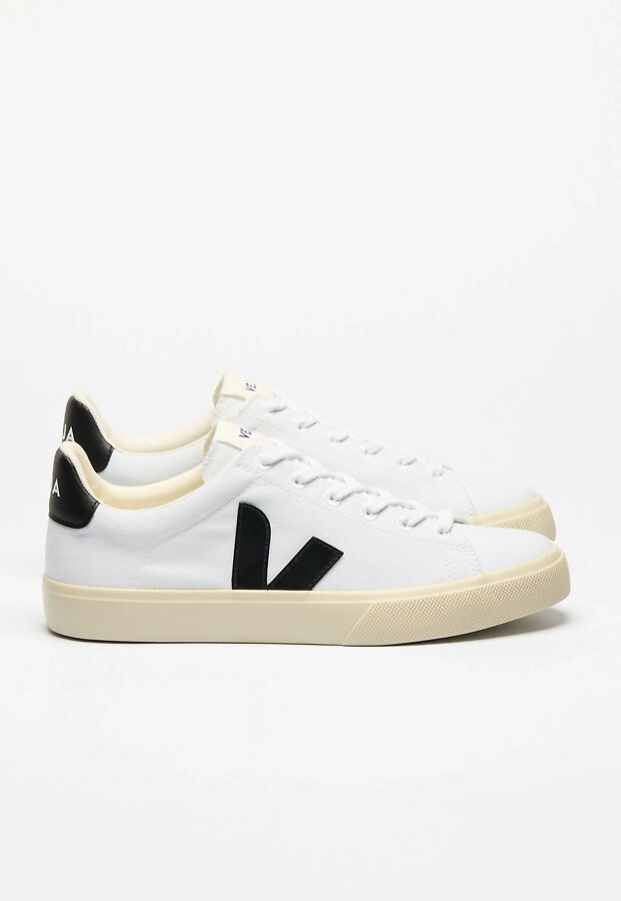 Veja "Campo Canvas" (vegan) - white black